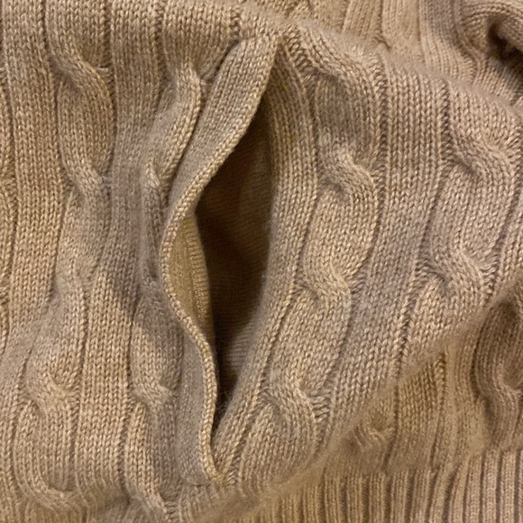 Polo 💯 cashmere shawl front open cardigan M - Picture 6 of 6
